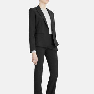 Theory Suit, Blazer and Pants, Black, Size 10, two pieces